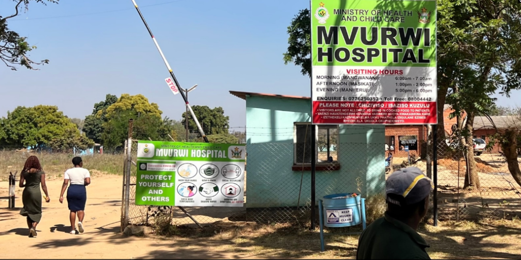 The entrance to Mvurwi Hospital, about 100 km north of Harare, is seen Sept. 6, 2022. The facility is one of the government institutions in Zimbabwe carrying out immunizations against measles. (Columbus Mavhunga/VOA)